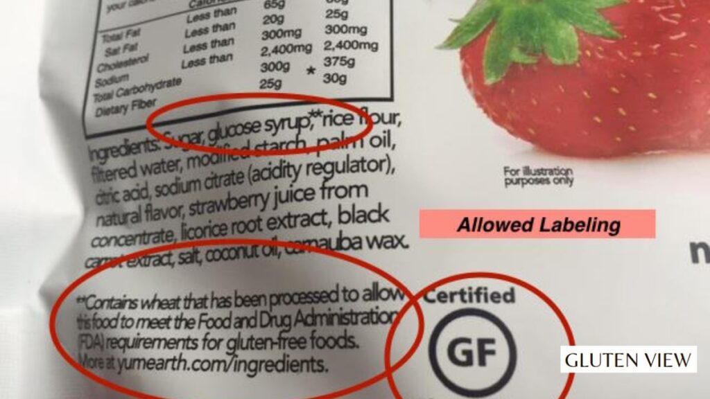 Importance of checking labels for hidden gluten